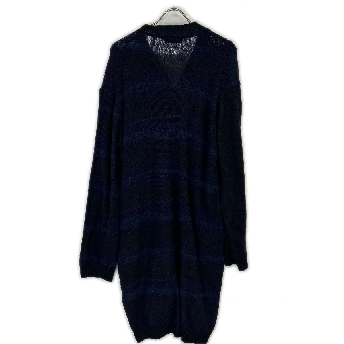 Yohji Yamamoto POUR HOMME 24SS HS-K73-092 Black x Blue BORDER LONG CD Top