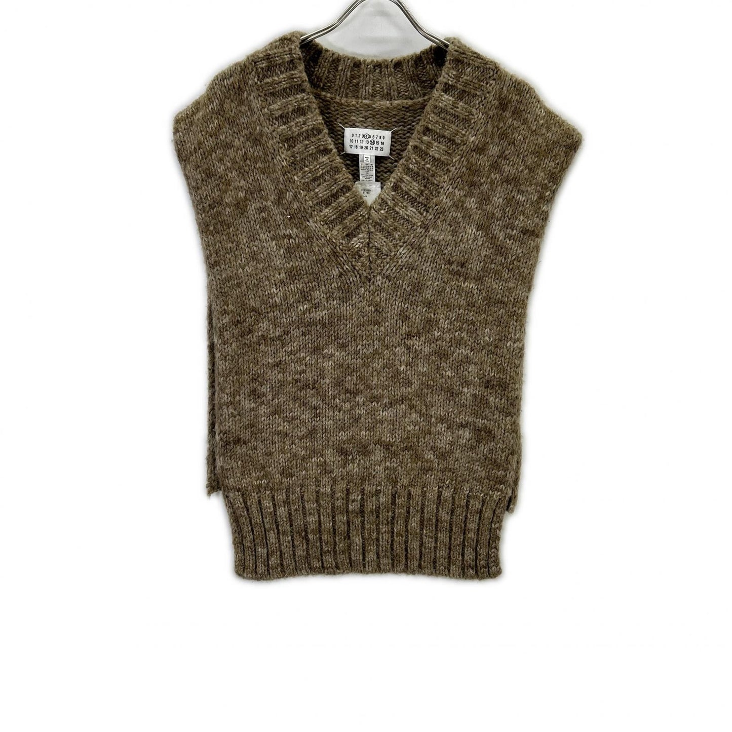 Maison Margiela 马吉拉 22AW SI0TH0001 米色 植物染色针织罩衫 马甲