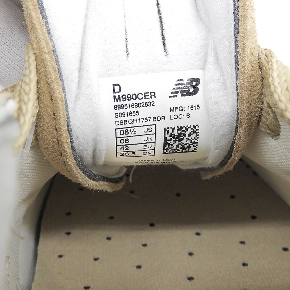 NEW BALANCE New Balance Like New USA Made Low-cut Sneakers Shoes Men's Beige 8 1/2D M990CER Shoes