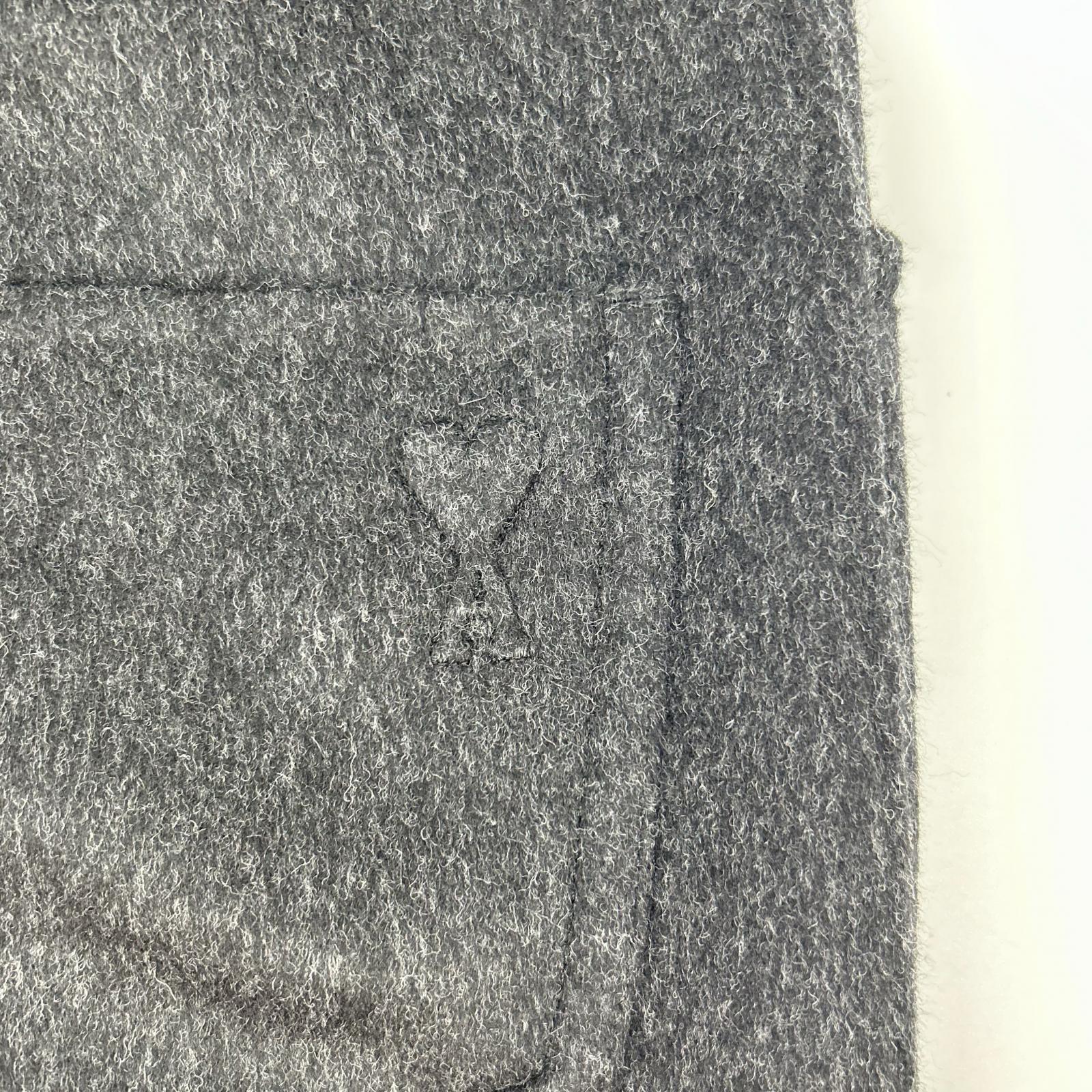 AMIalexandremattiussi アミアレクサンドルマテュッシ HTR836.WO0009 25AW グレー ウールシルク スラックスパンツ ボトムス
