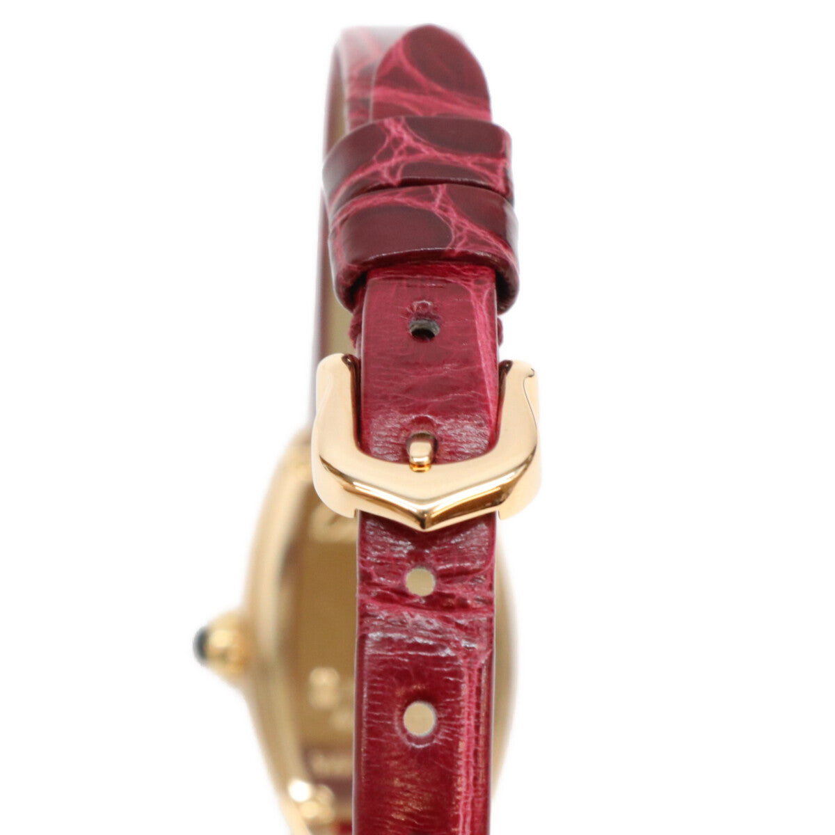 Cartier カルティエ W1537238 Lanières mini Tonneau 18K PG quartz watch wristwatch