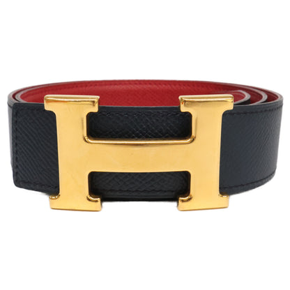 HERMES 1996 Constance 70 Reversible Leather Belt with Circle Z Engraving