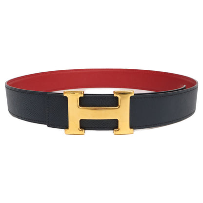 HERMES 1996 Constance 70 Reversible Leather Belt with Circle Z Engraving