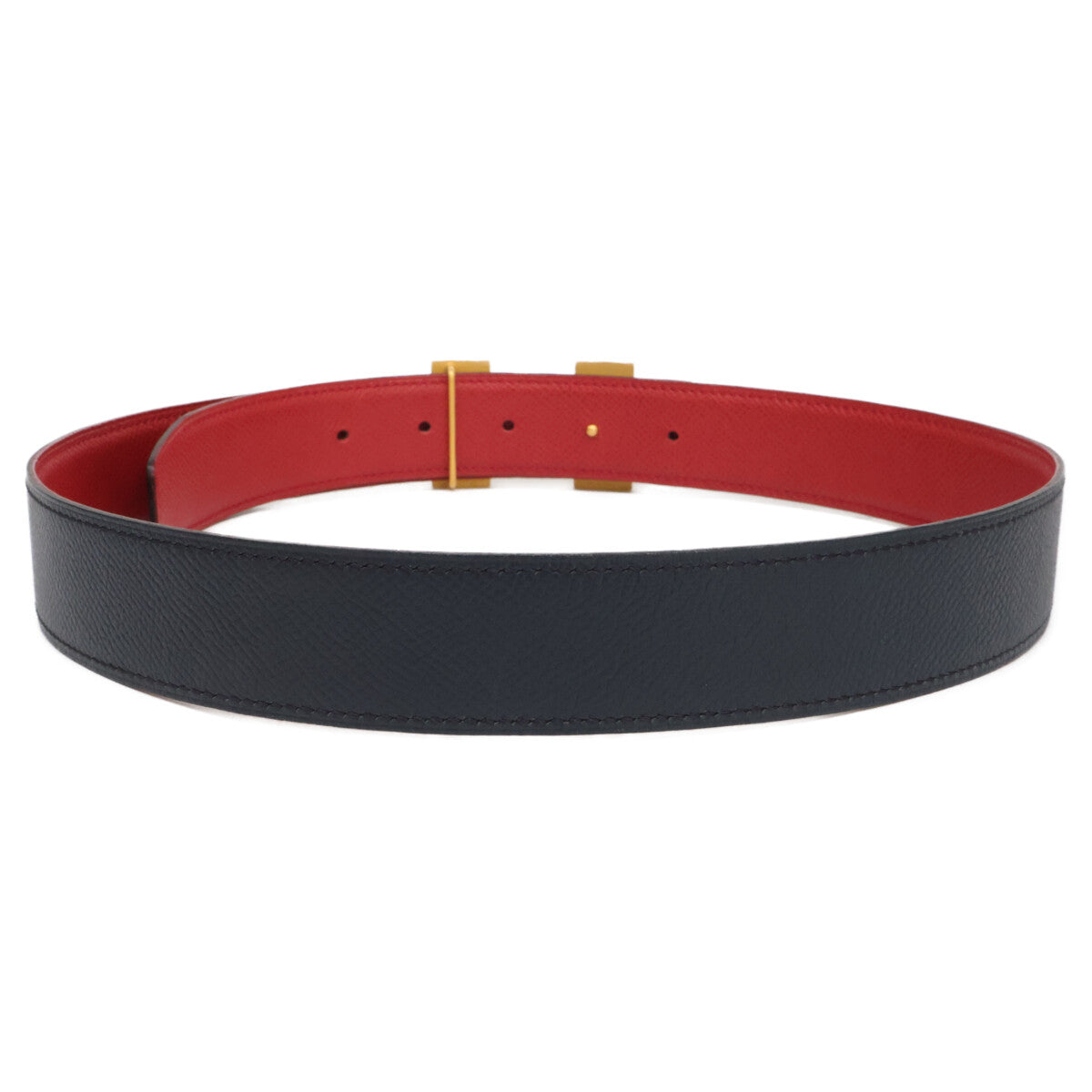 HERMES 1996 Constance 70 Reversible Leather Belt with Circle Z Engraving