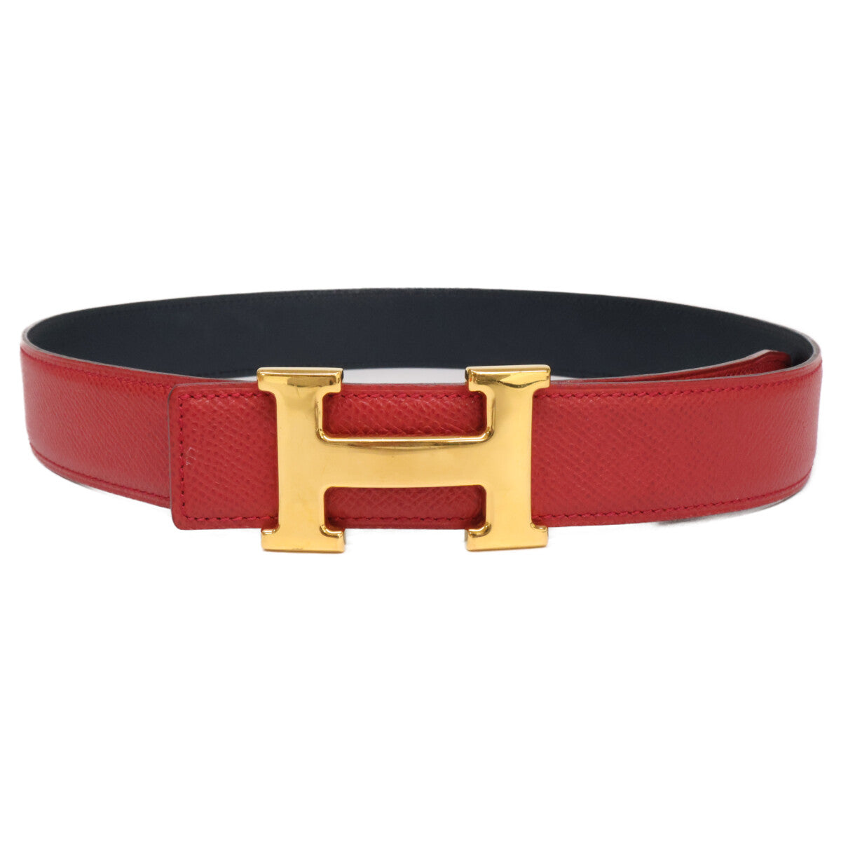 HERMES 1996 Constance 70 Reversible Leather Belt with Circle Z Engraving