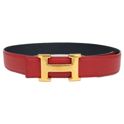 HERMES 1996 Constance 70 Reversible Leather Belt with Circle Z Engraving