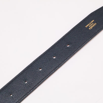 HERMES 1996 Constance 70 Reversible Leather Belt with Circle Z Engraving