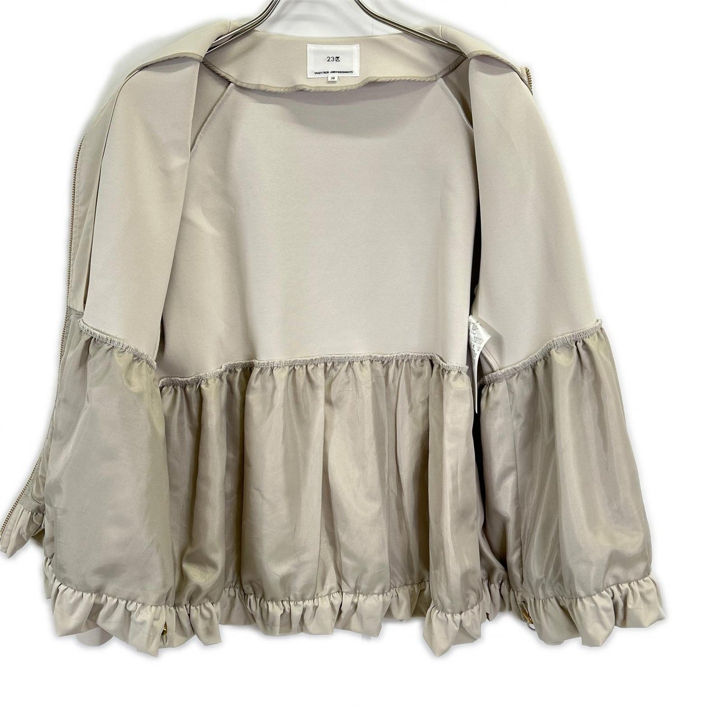 23区 23区 25SS ベージュ コットンエアーバルーン ライトアウター ジャケット