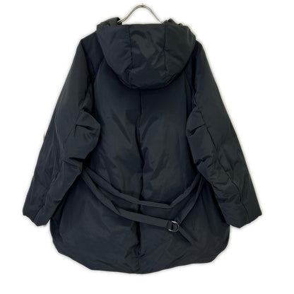 RDZ10A2407A0001 Black High-Performance Fabric Belted Hooded Down Coat F Women's