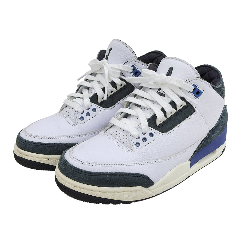 NIKE ナイキ 美品 エアジョーダン3 レトロ OG SP "フォー ザ ラブ" シューズ メンズ ホワイト/グレー系 25cm HV8571-100 シューズ