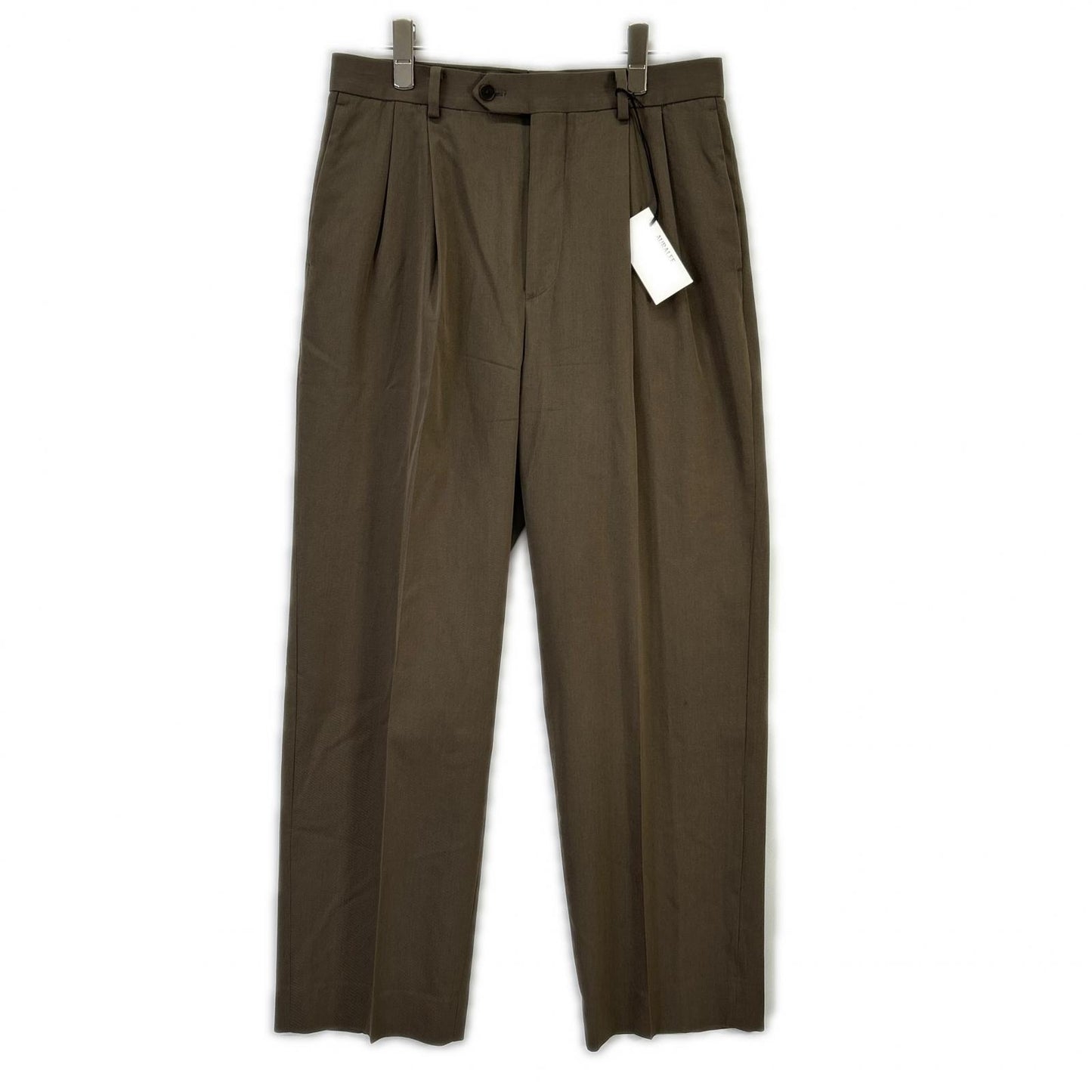 AURALEE オーラリー 24AW ブラウン A24AP03MG LIGHT WOOL MAX GABARDINE TWO-TUCK SLACKS ボトムス