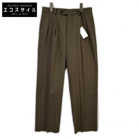 AURALEE オーラリー 24AW ブラウン A24AP03MG LIGHT WOOL MAX GABARDINE TWO-TUCK SLACKS ボトムス
