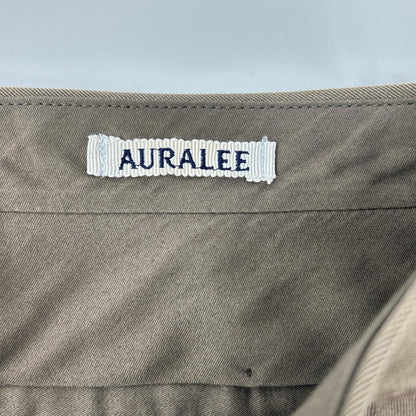 AURALEE オーラリー 24AW ブラウン A24AP03MG LIGHT WOOL MAX GABARDINE TWO-TUCK SLACKS ボトムス