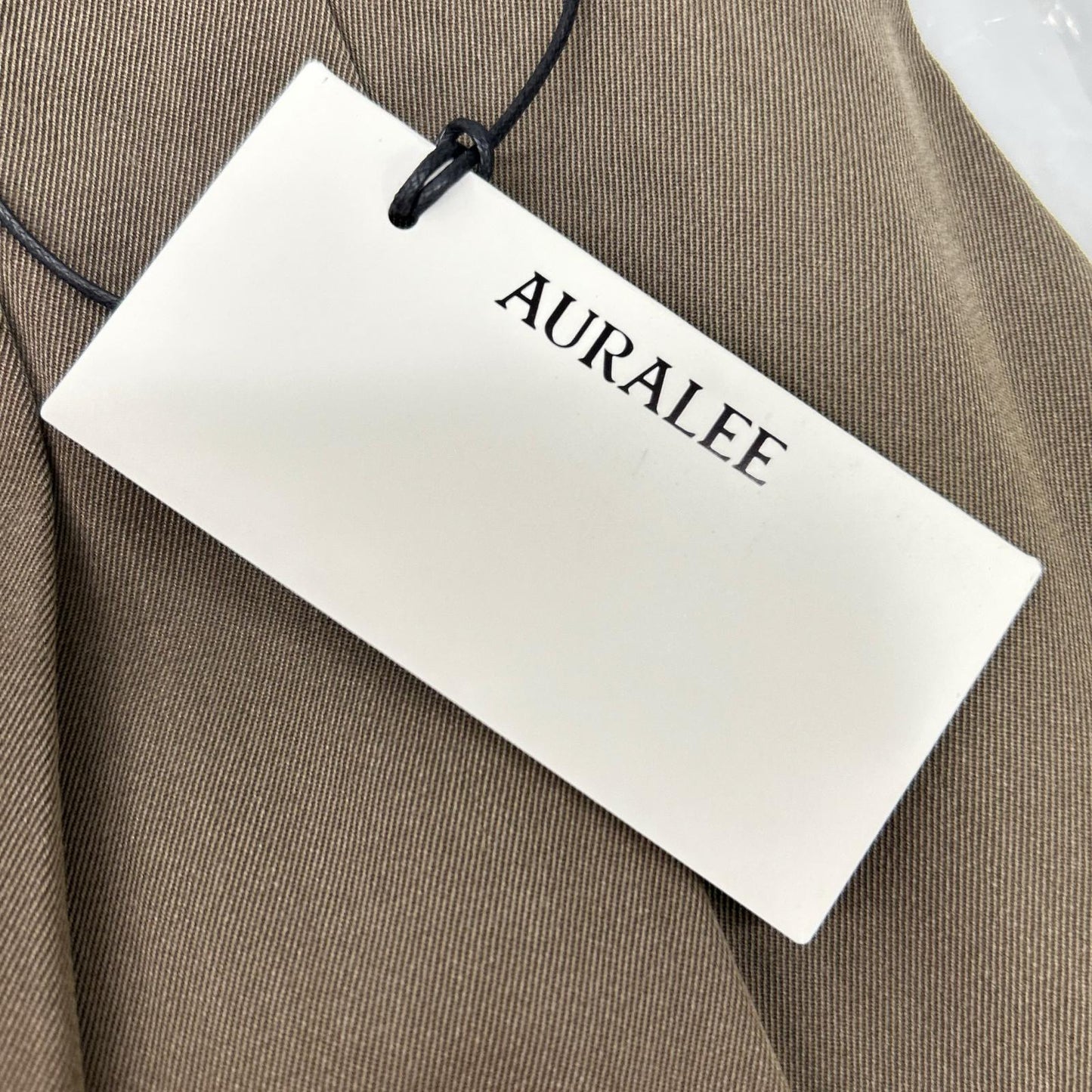AURALEE オーラリー 24AW ブラウン A24AP03MG LIGHT WOOL MAX GABARDINE TWO-TUCK SLACKS ボトムス
