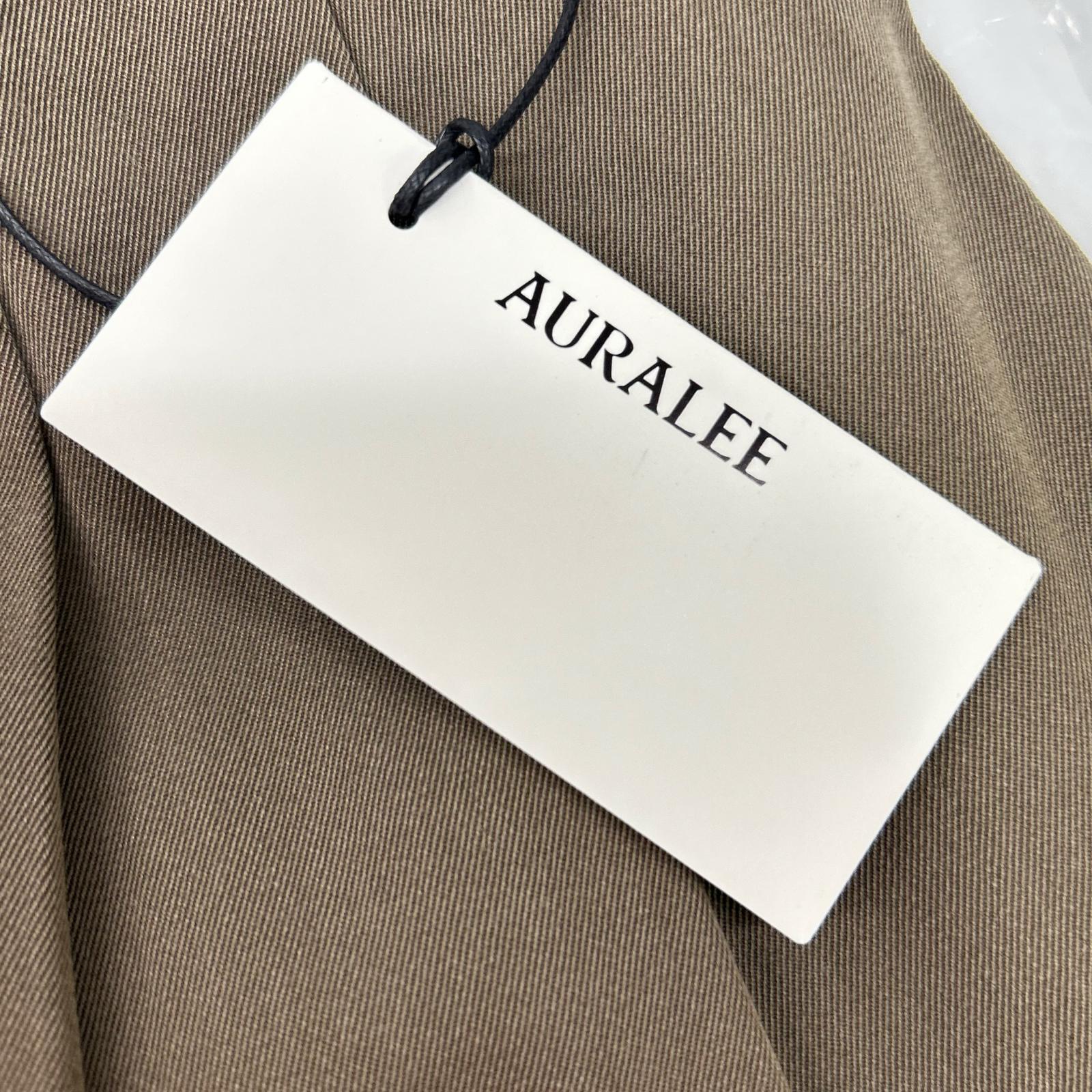 AURALEE オーラリー 24AW ブラウン A24AP03MG LIGHT WOOL MAX GABARDINE TWO-TUCK SLACKS ボトムス
