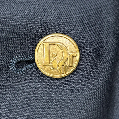 Black Gold Button Tailored Jacket for Men