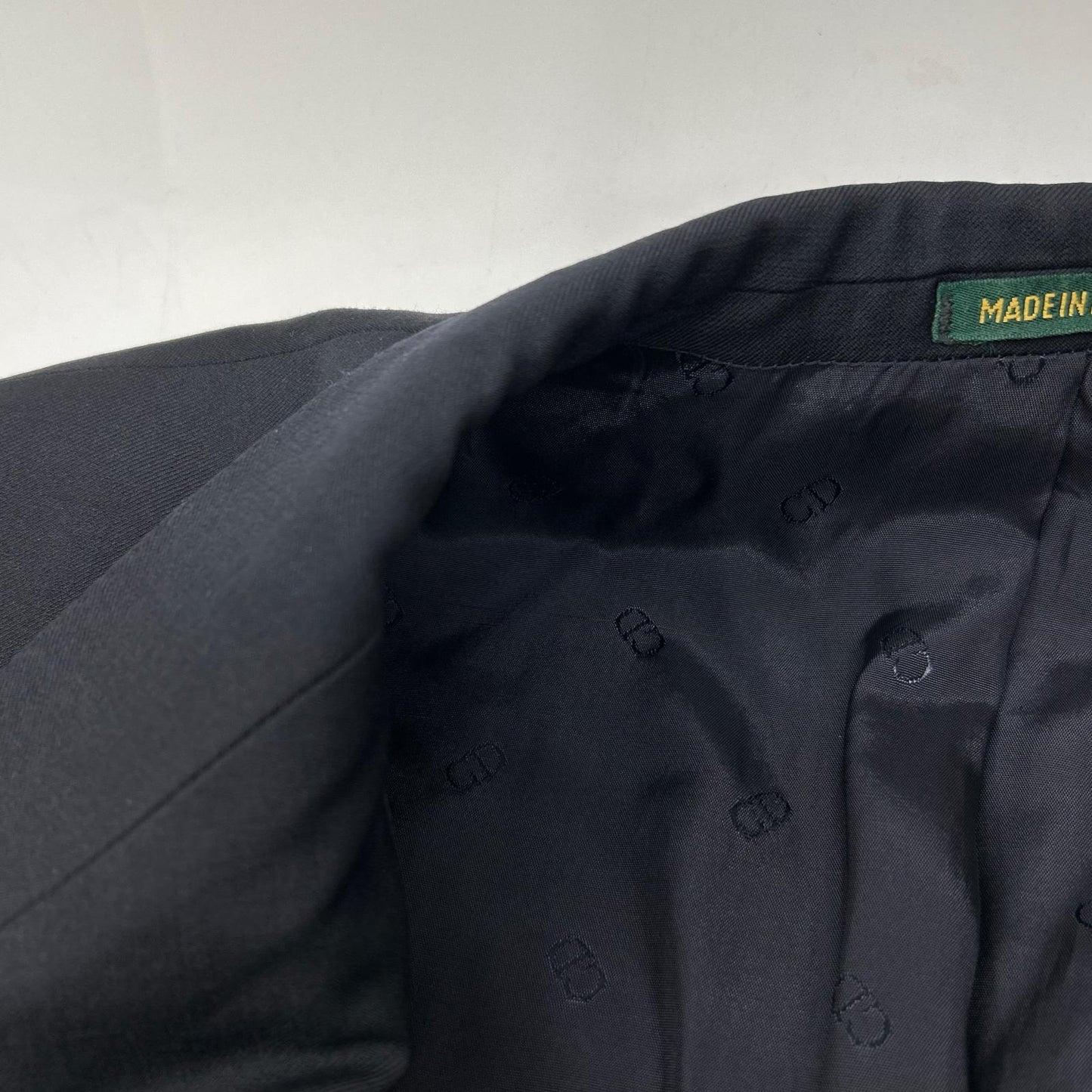 Black Gold Button Tailored Jacket for Men