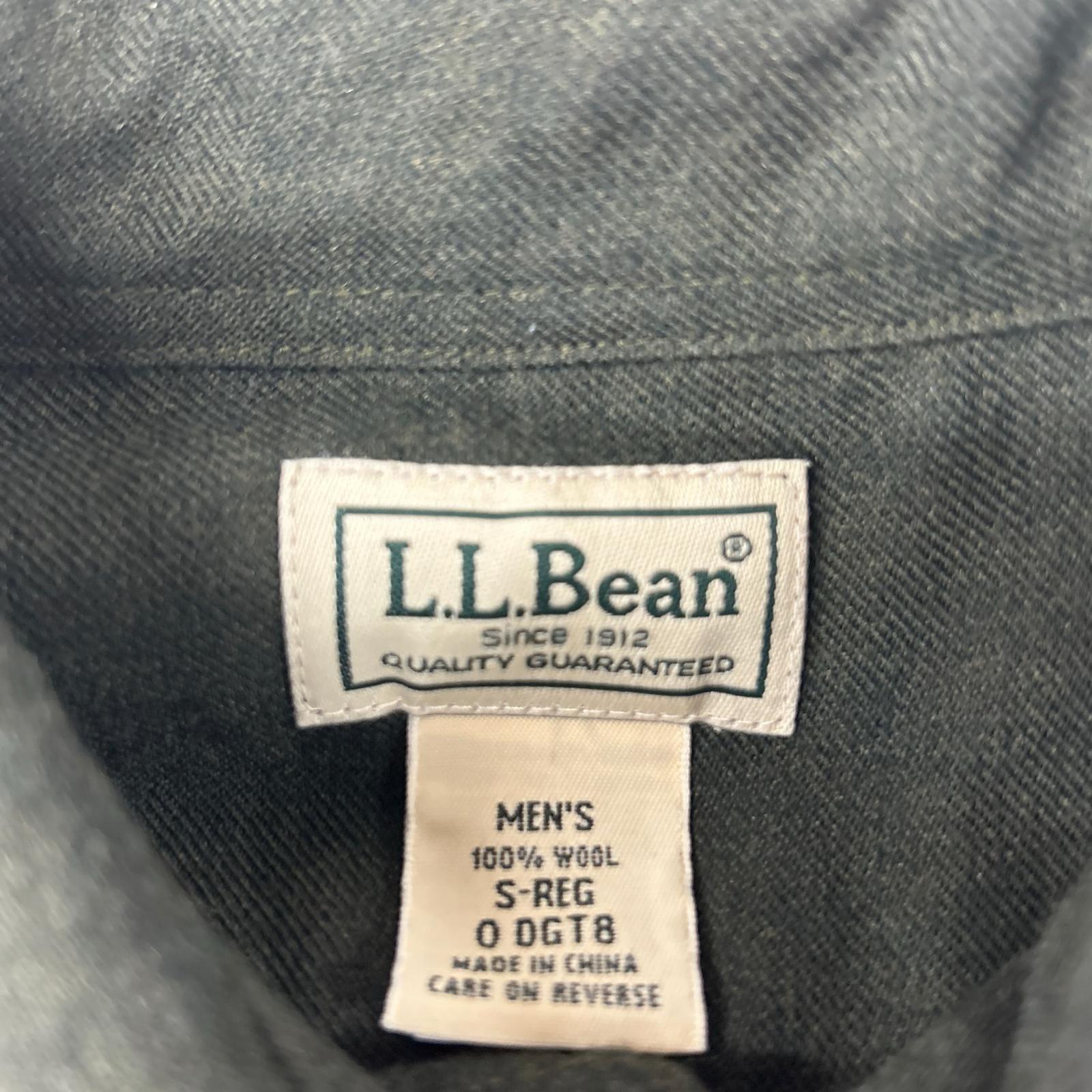 LLBean エルエルビーン 90's グリーン ウール 長袖 カラーシャツ トップス
