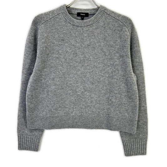 01-4301712-023-902 24年製 ｸﾞﾚｰ ｶｼﾐﾔ混 ｸﾙｰﾈｯｸｾｰﾀｰ トップス S レディース
