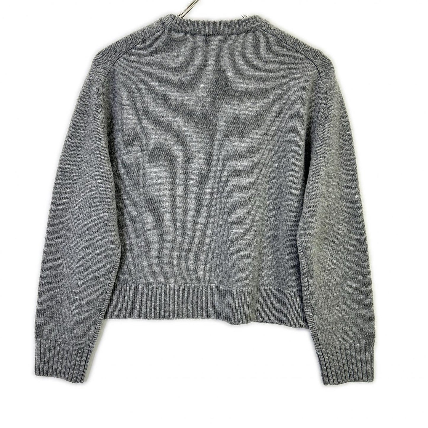 Theory セオリー 01-4301712-023-902 24年製 グレー カシミヤ混 クルーネックセーター トップス