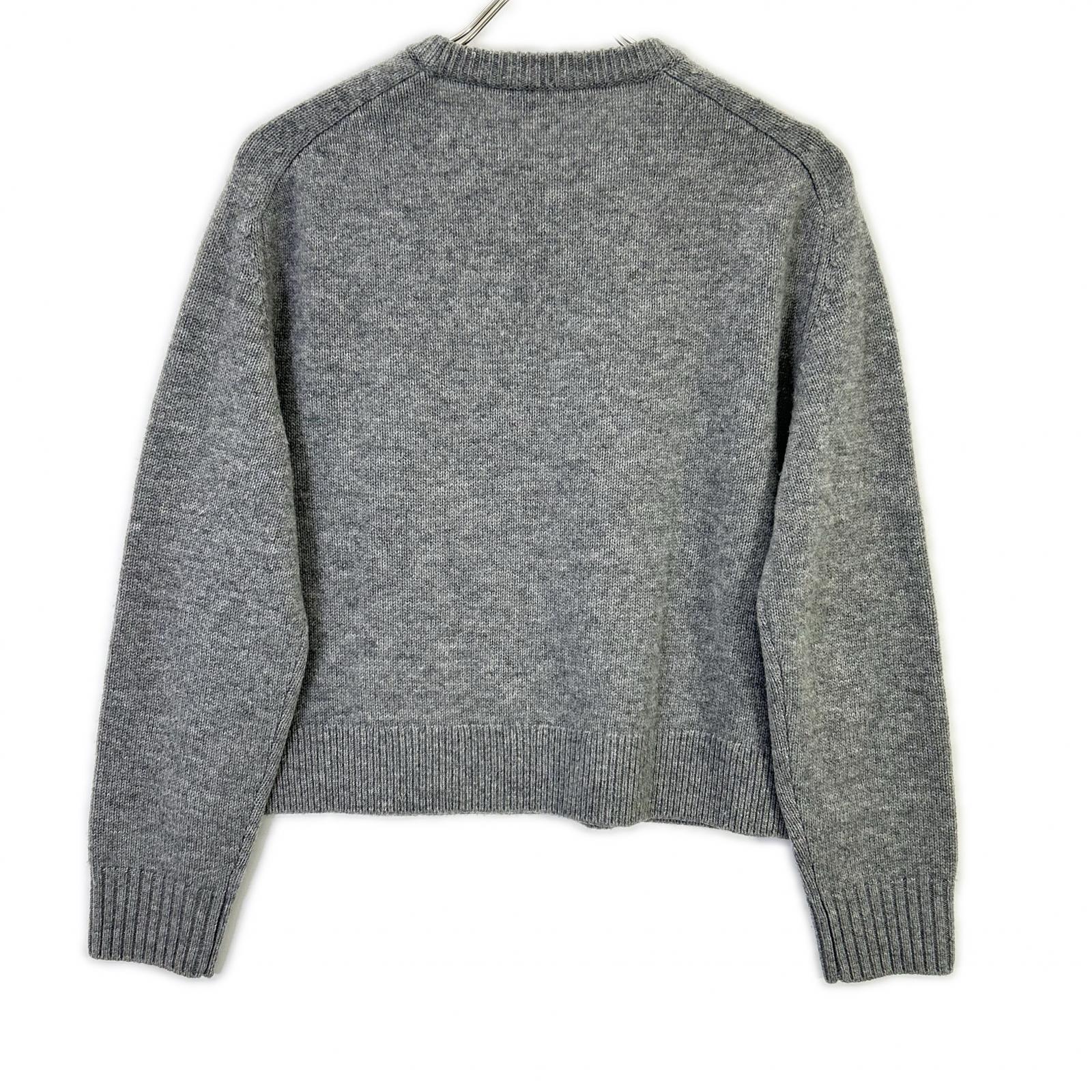 Theory セオリー 01-4301712-023-902 24年製 グレー カシミヤ混 クルーネックセーター トップス