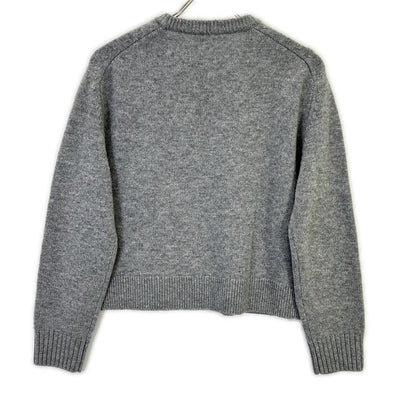 Theory セオリー 01-4301712-023-902 24年製 グレー カシミヤ混 クルーネックセーター トップス