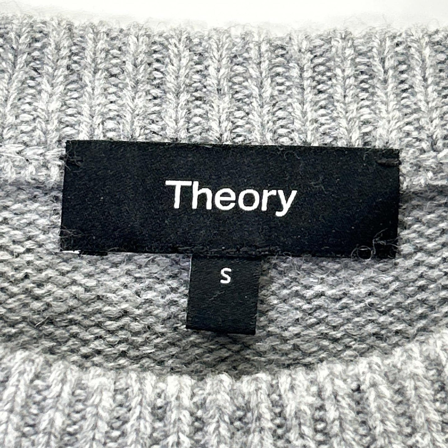 Theory セオリー 01-4301712-023-902 24年製 グレー カシミヤ混 クルーネックセーター トップス