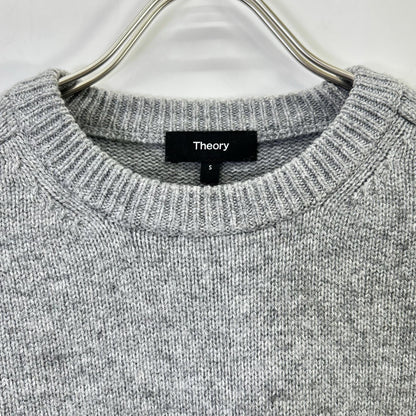 01-4301712-023-902 Made in 2024 Gray Cashmere Blend Crew Neck Sweater Tops S Women's