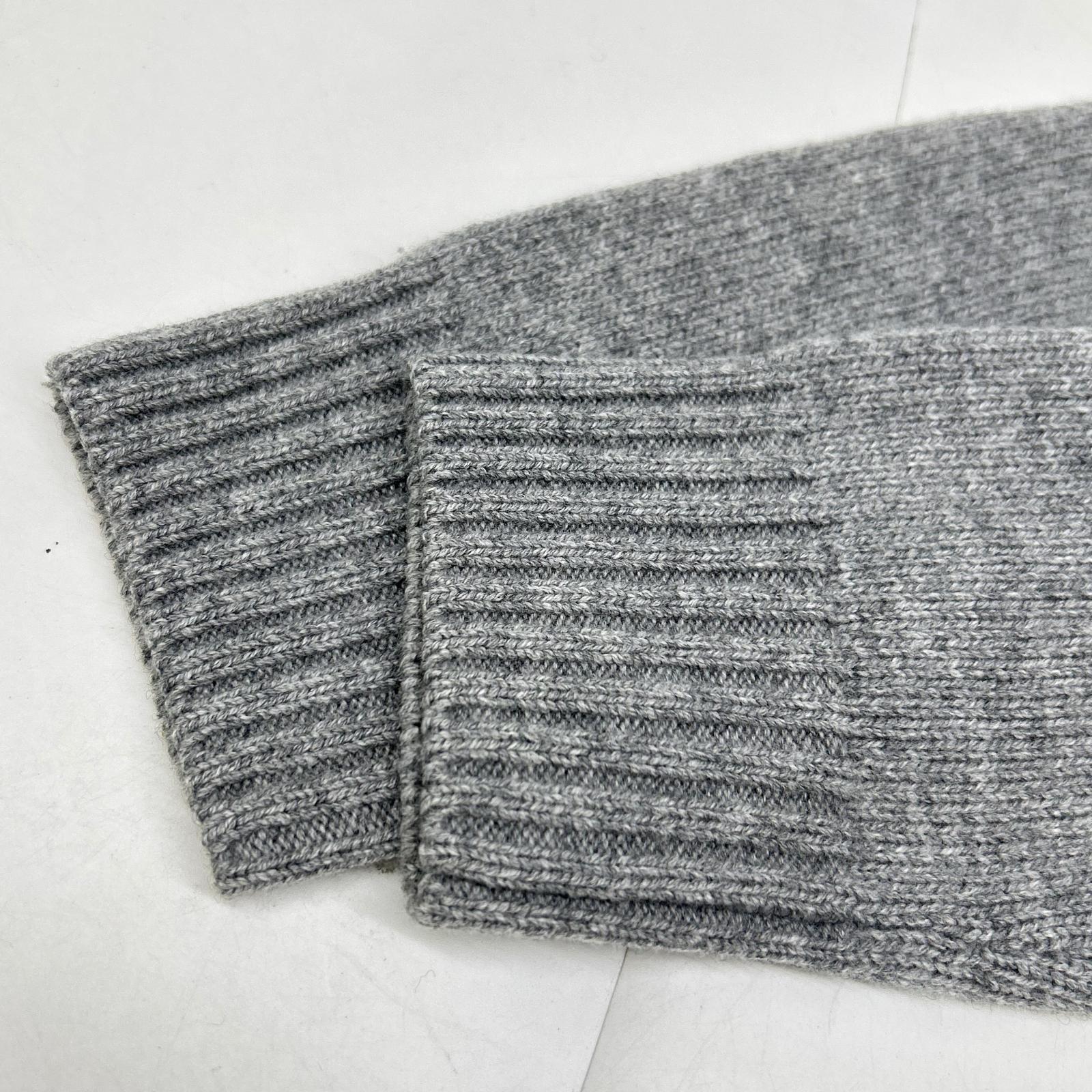 Theory セオリー 01-4301712-023-902 24年製 グレー カシミヤ混 クルーネックセーター トップス