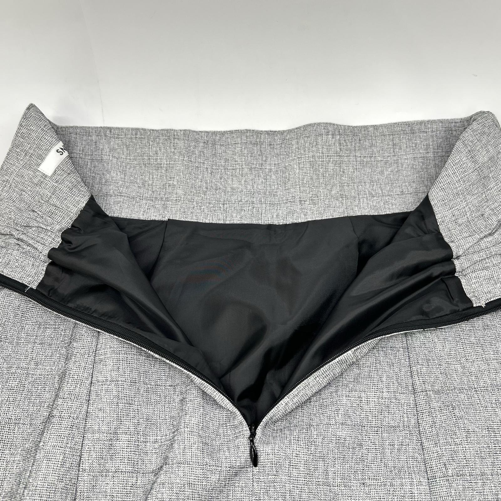 SWFS241190 24SS 灰色系 荷叶边鱼尾半身裙 半身裙 1 女士