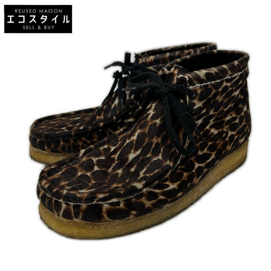 Clarks クラークス 61163373 レオパード柄 ハラコ ワラビー ブーツ シューズ