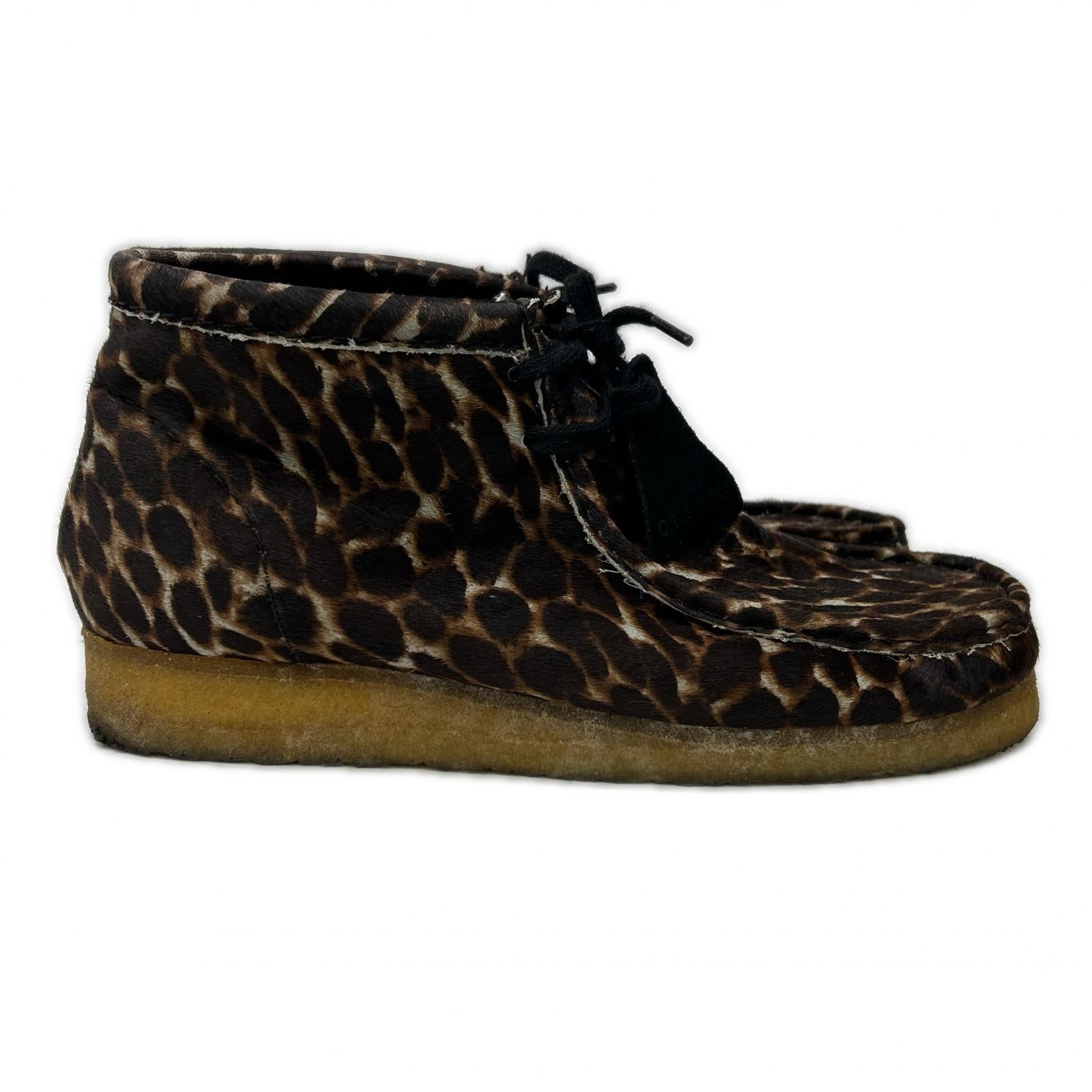 Clarks 其乐 61163373 豹纹 马毛袋鼠靴 短靴