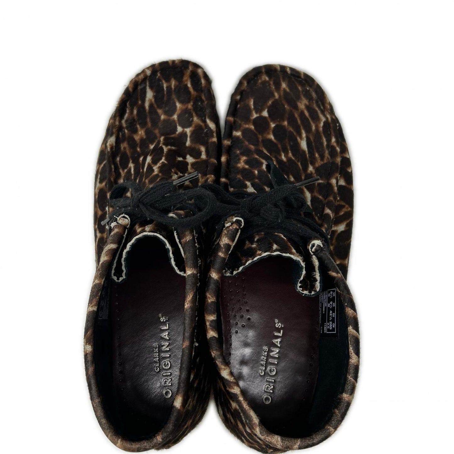 Clarks クラークス 61163373 レオパード柄 ハラコ ワラビー ブーツ シューズ