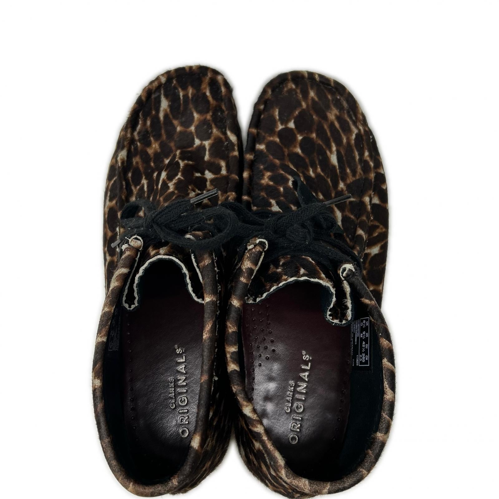 Clarks クラークス 61163373 レオパード柄 ハラコ ワラビー ブーツ シューズ