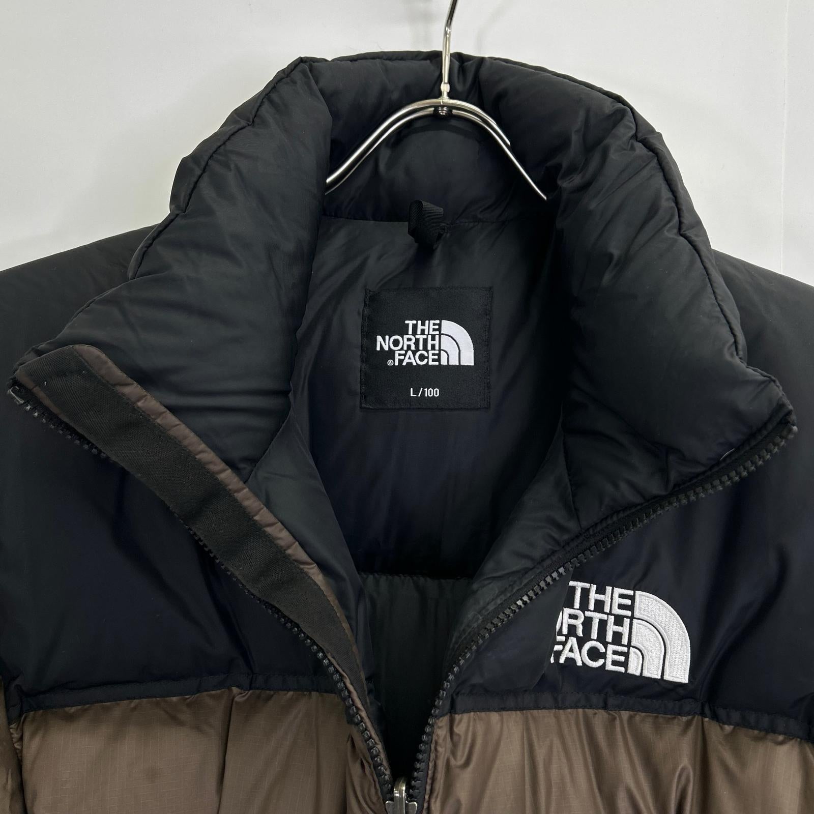 NJ1DR65D BROWN X BLACK 1996 RETRO NUPTSE DOWN JACKET L100 MEN'S