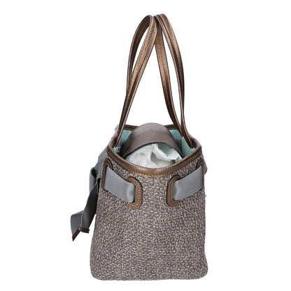 A.D.M.J. Accessoires De Mademoiselle ADMJ 【美品】22SC030505 ツイード コンクルージョン リボン トートバッグ