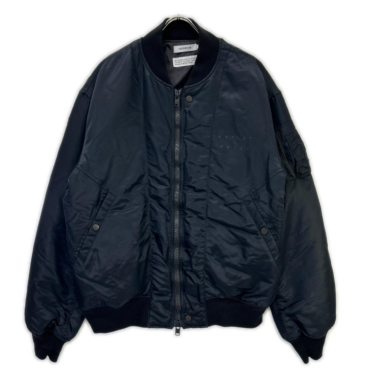nonnative Nonnative ×ARTIST PROOF&FRGMT 24AW black puff blouson GORE-TEX WINDSTOPPER jacket