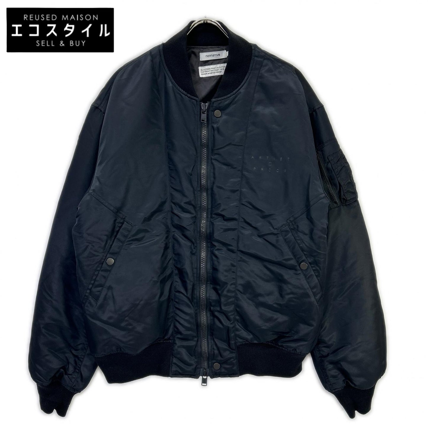 ×ARTIST PROOF&FRGMT 24AW Black Puff Blouson GORE-TEX WINDSTOPPER Jacket XL Men's