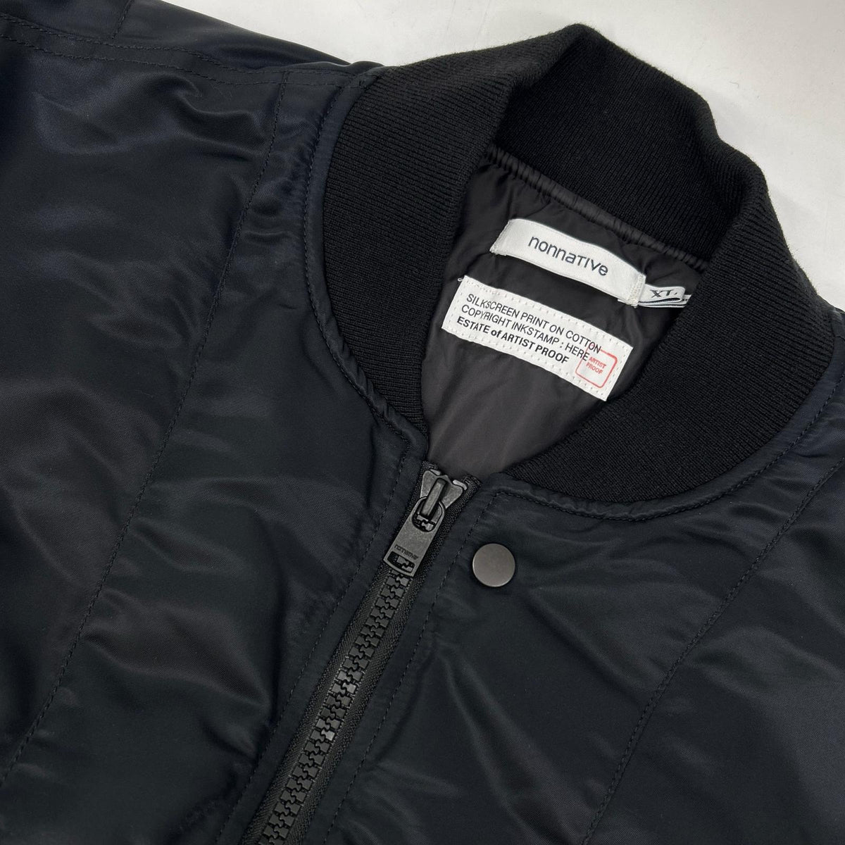 nonnative Nonnative ×ARTIST PROOF&FRGMT 24AW black puff blouson GORE-TEX WINDSTOPPER jacket