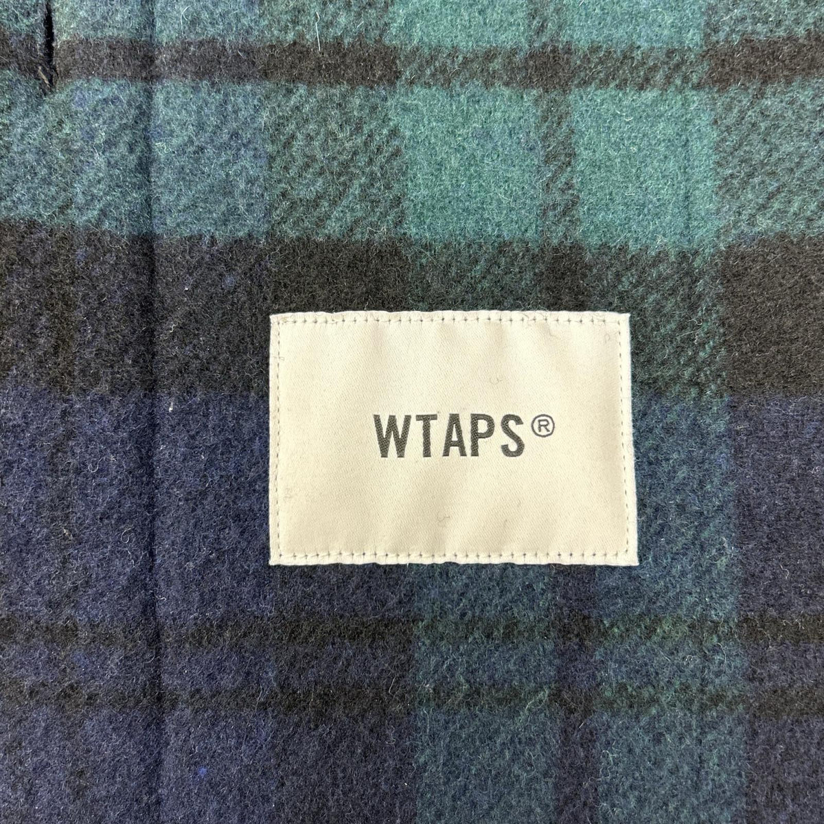 (W)TAPS Double Taps 242WVDT-JKM04 green-toned WOPL melton textile shirt jacket