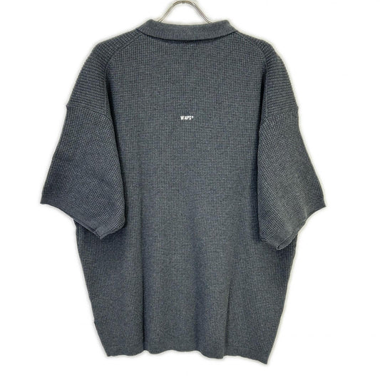 (W)TAPS ダブルタップス 251FZDT-KNM01 25SS グレー DUP / SWEATER ポロシャツ トップス