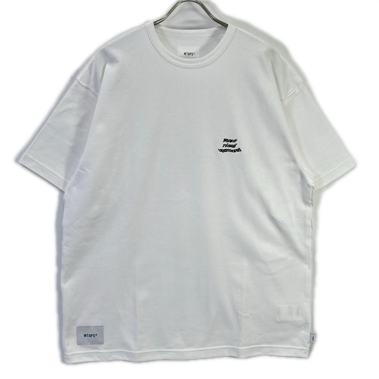 (W)TAPS ダブルタップス 251ATDT-CWM13 ホワイト リムコットン 半袖Tシャツ トップス