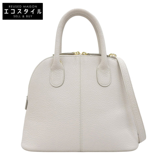 GINZA kanematsu Good condition Bugatti 2-way leather handbag for women Beige handbag