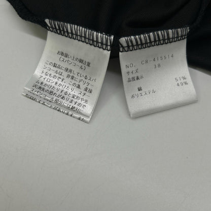 黑色亮片包包图案长袖T恤上衣 38 女士