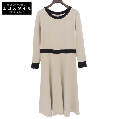 TO BE CHIC トゥービーシック レーヨン ポリエステル ニットワンピース レディース ベージュ 40 24年製 ワンピース