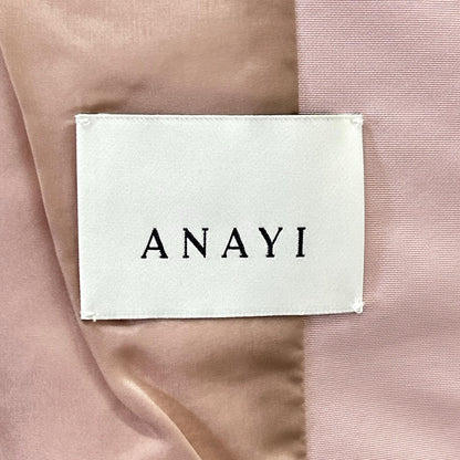 24AW Pink Wool Pripera No-Collar Jacket 36 Ladies