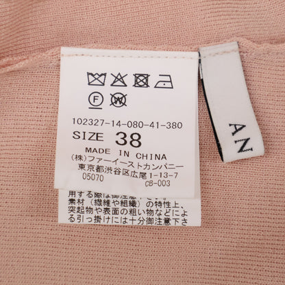 ANAYI アナイ ピンク 襟付きプリーツ ドッキングワンピース ワンピース
