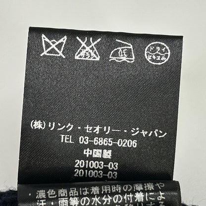 Theory セオリー ネイビー CASHWOOL RONZONS FZ ジップ ニット ジャケット トップス