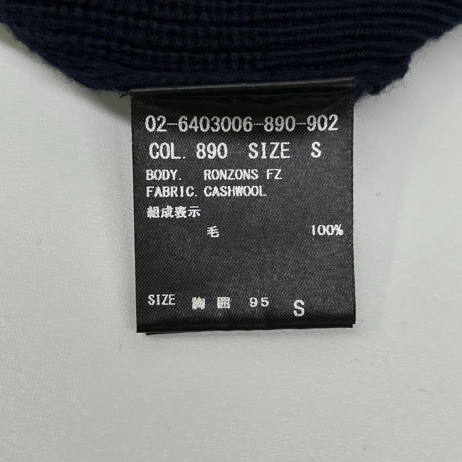 Theory セオリー ネイビー CASHWOOL RONZONS FZ ジップ ニット ジャケット トップス