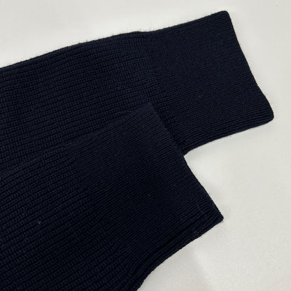 Theory セオリー ネイビー CASHWOOL RONZONS FZ ジップ ニット ジャケット トップス